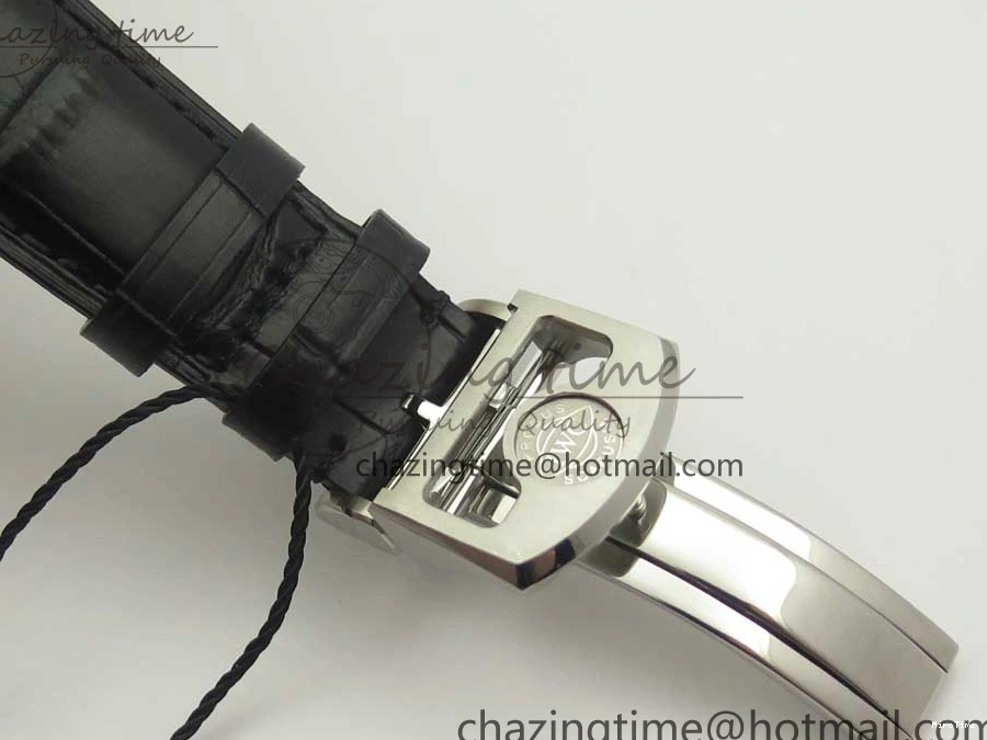MIROTIME 0510 Efficient Portuguese Tourbillon IW5463 SS ZF Best Edition White Dial on Black Leather Strap 7170